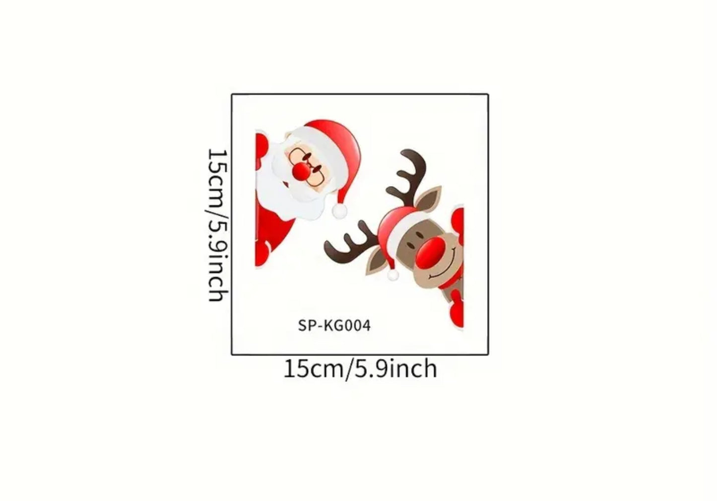 Christmas Wall & Switch Stickers – Santa & Reindeer Festive Decor Set | Pigley’s Corner