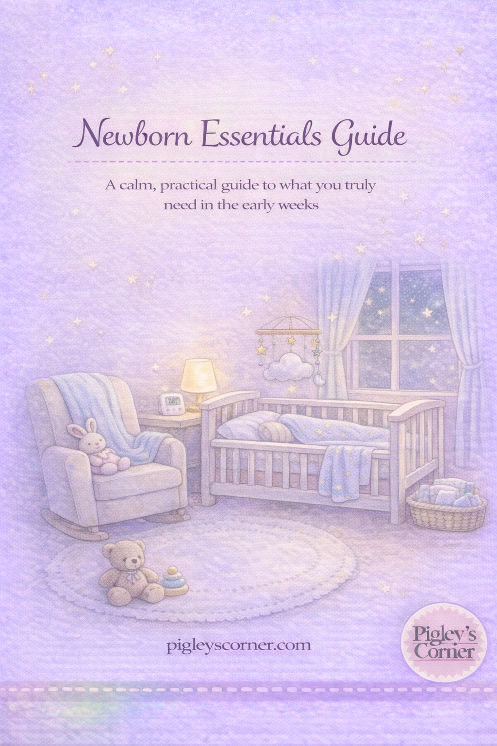 Guide des essentiels pour nouveau-nés (Ce dont vous avez vraiment besoin pour bébé – Téléchargement PDF numérique)