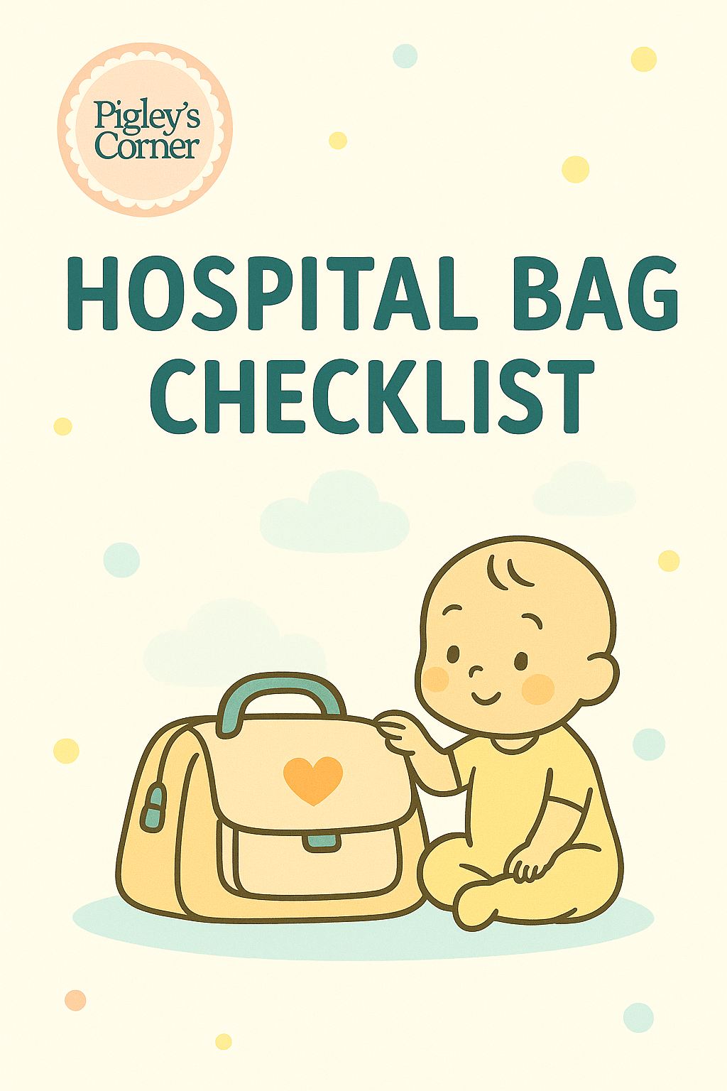 Hospital Bag Checklist (FREE Printable) – What to Pack for Labor, Birth & Baby | Pigley’s Corner