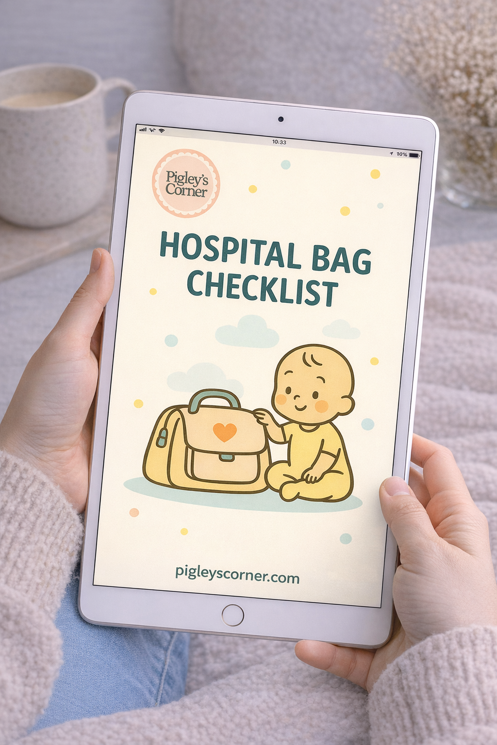 Hospital Bag Checklist for Labour, Birth & Baby (Digital PDF UK)