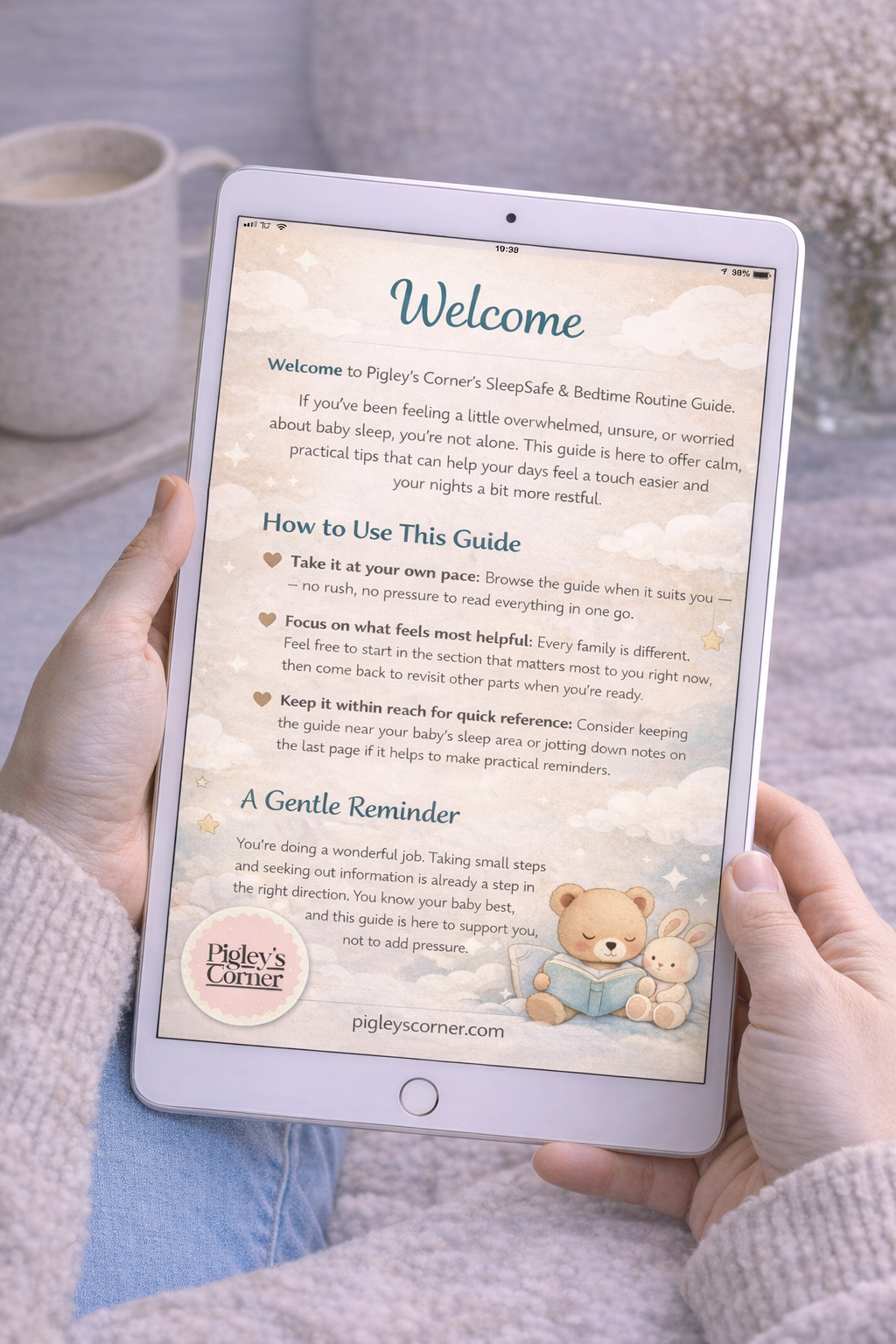 Guide du sommeil sécurisé et de la routine du coucher pour bébés (PDF numérique RU)