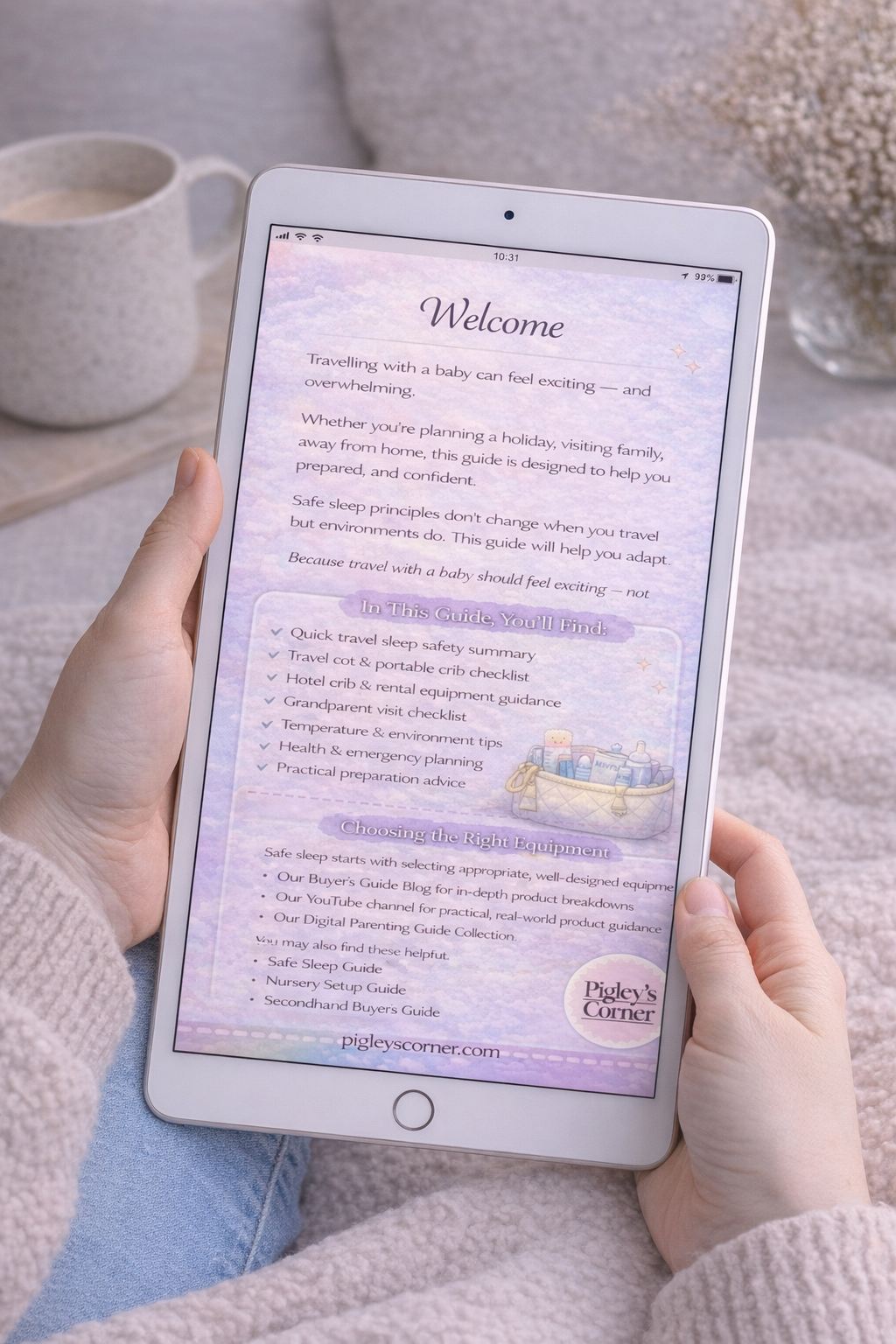 Guía de viaje y sueño nocturno para bebés (PDF digital Reino Unido)